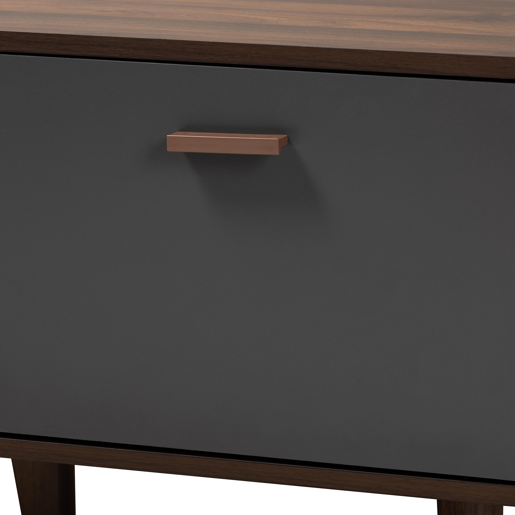 moina mid century modern two tone tv stand