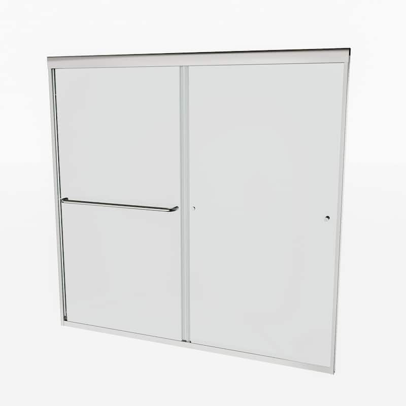 60 in. W x 58 in. H Double Sliding Framed Tub Door - 60 in. W x 58 in. H