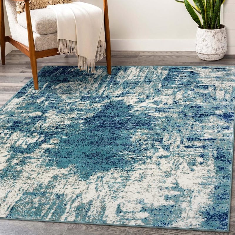 LUXE WEAVERS Modern Abstract Industrial Area Rug - 8' x 10'