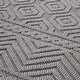 preview thumbnail 5 of 6, LOOM & LUXE Collection White/Geometric Indoor/Outdoor Area Rug