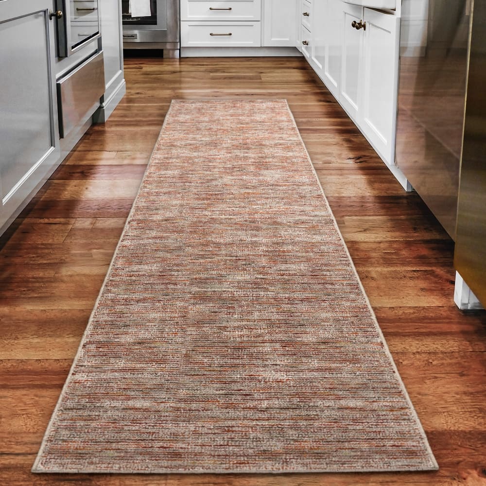 Addison Villager Textured Solid Wool and Viscose Area Rug