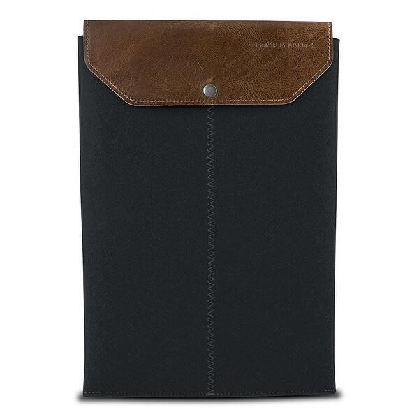 Graf & Lantz Emmet Sleeve with Leather Flap for 15" MacBook Pro - Steel