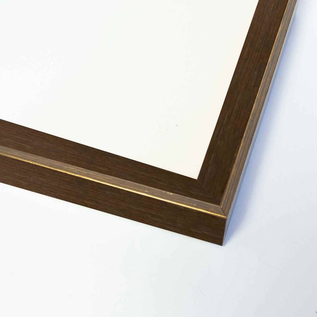 16x38 Frame Brown & Wood Tones Solid Wood Picture Frame Width 0.75 Inches | Interior Frame Depth 0.5625 Inches