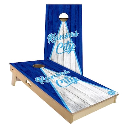 Kansas City Triangle Baseball Outdoor Cornhole Game (Choose Wraps or ...