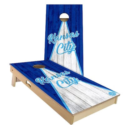 Kansas City Triangle Baseball Outdoor Cornhole Board Set
