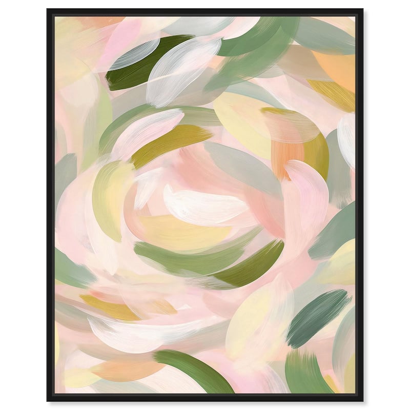 Brushstroke II Canvas by Art Remedy - 36" x 45" - Black