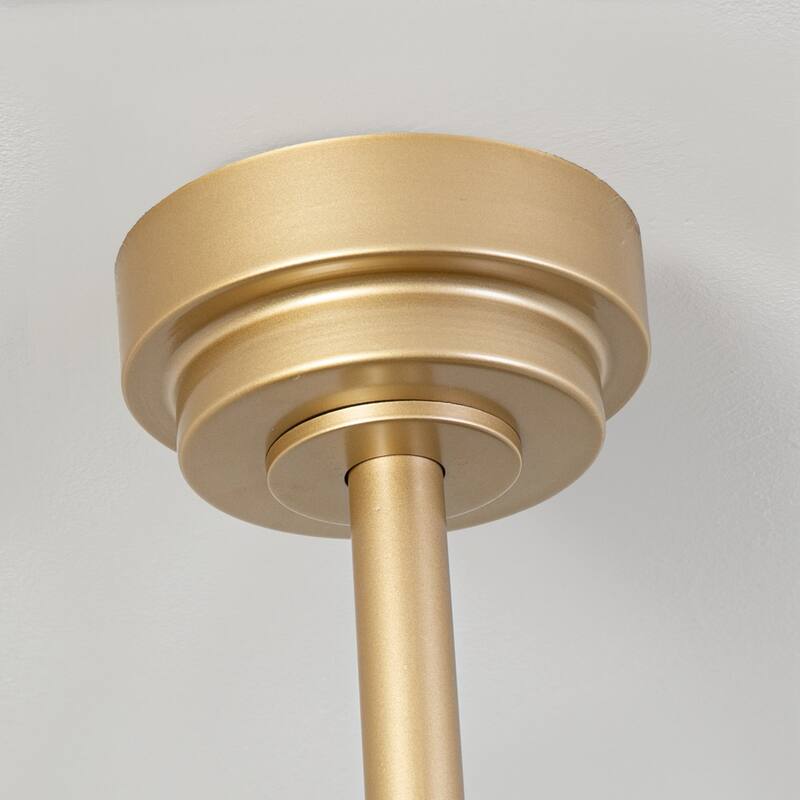 42" 3-Blade Modern Black & Gold Ceiling Fan with LED Light