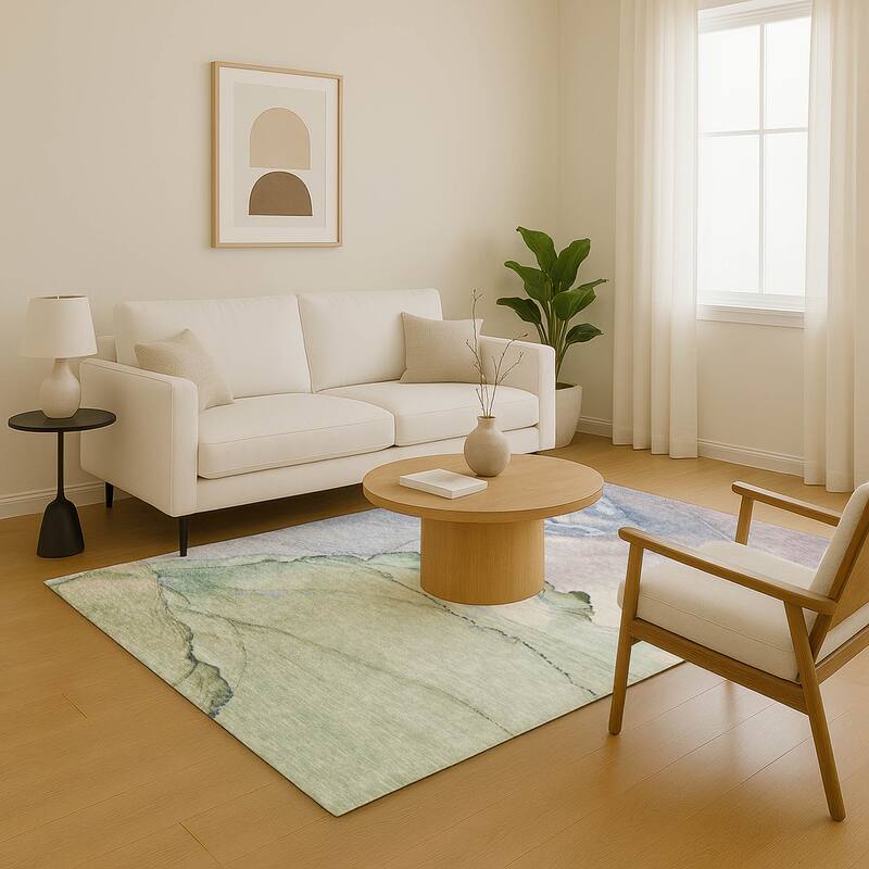 Premium Washable Super Soft Abstract Watercolor Mayfield Rug