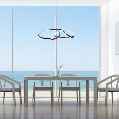 Suzhou Dimmable Integrated LED Chandelier - N/A