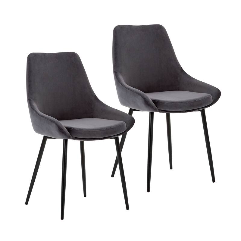 Carson Carrington Ido Velvet Dining Chairs (Set of 2)