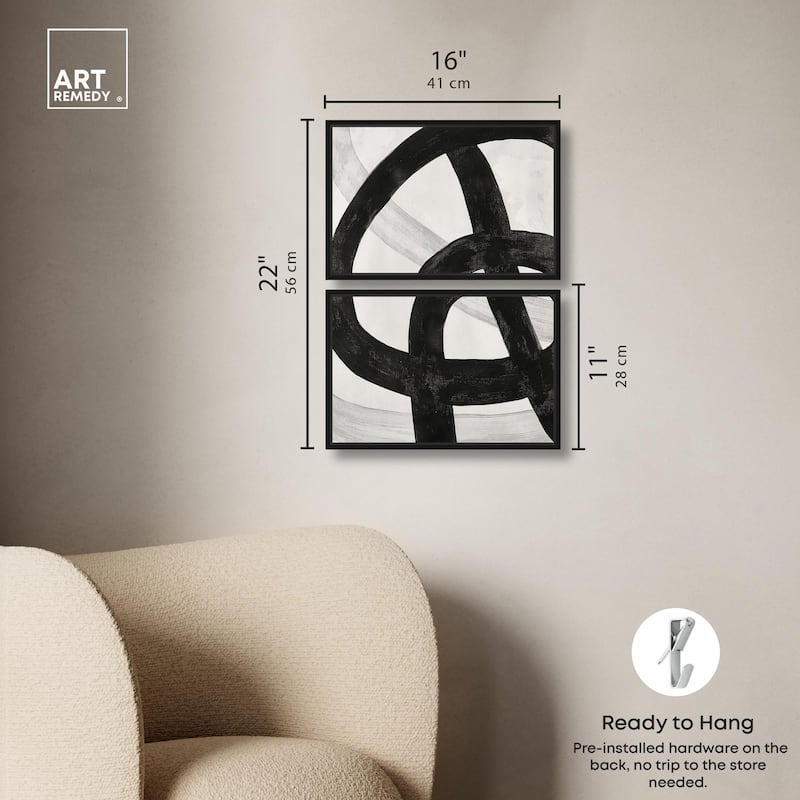 Infinite Loop II Canvas Set of 2 by Art Remedy