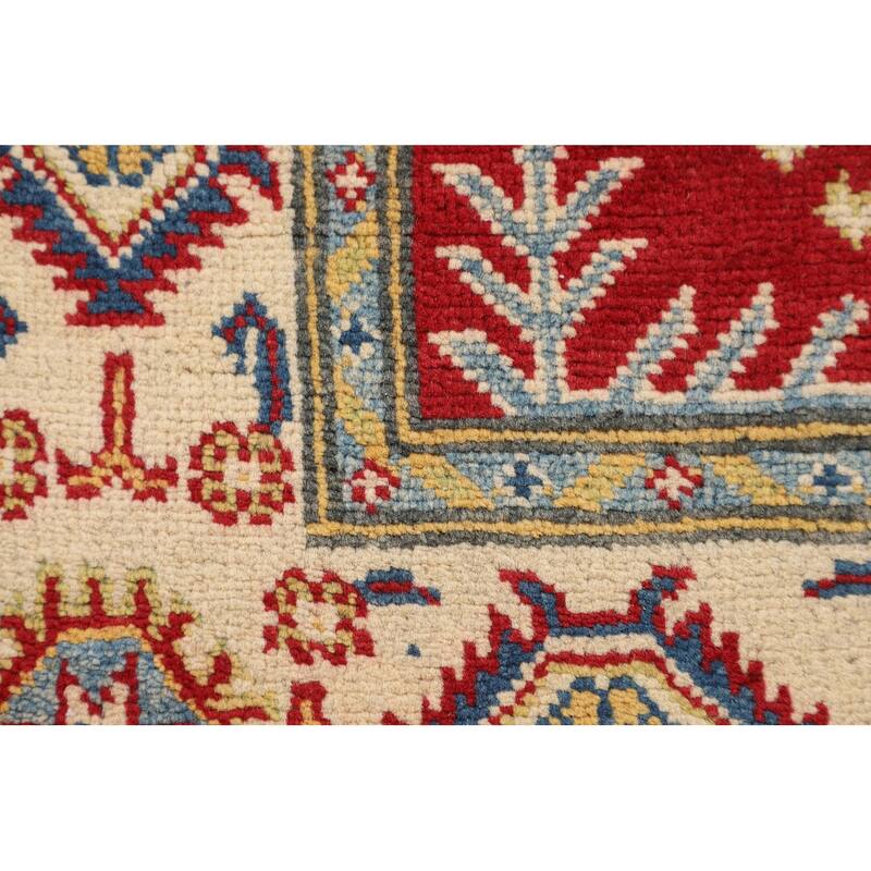 Traditional Red Kazak Oriental Foyer Rug Handmade Wool Carpet - 2'7" x 4'1"