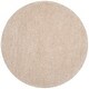 preview thumbnail 46 of 57, SAFAVIEH Bahija Handmade Luxe Shaggy 3 inch-thick Area Rug 4' x 4' Round - Bone