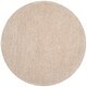 preview thumbnail 77 of 86, SAFAVIEH Bahija Handmade Luxe Shaggy 3 inch-thick Area Rug 4' Round - Bone
