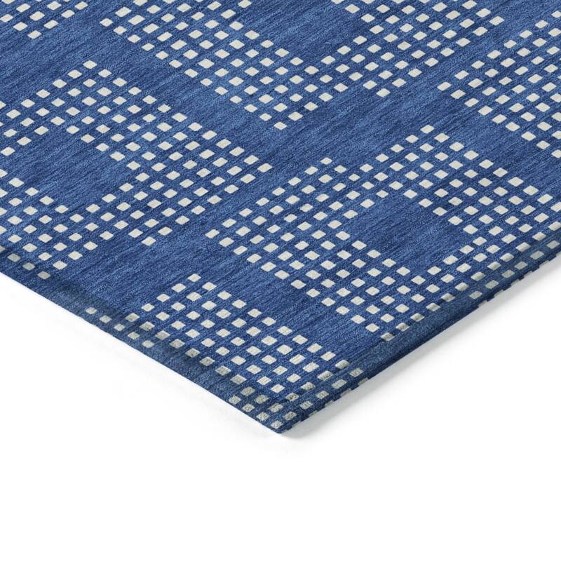 HomeRoots Geometric Transitional Rectangle Outdoor Rug