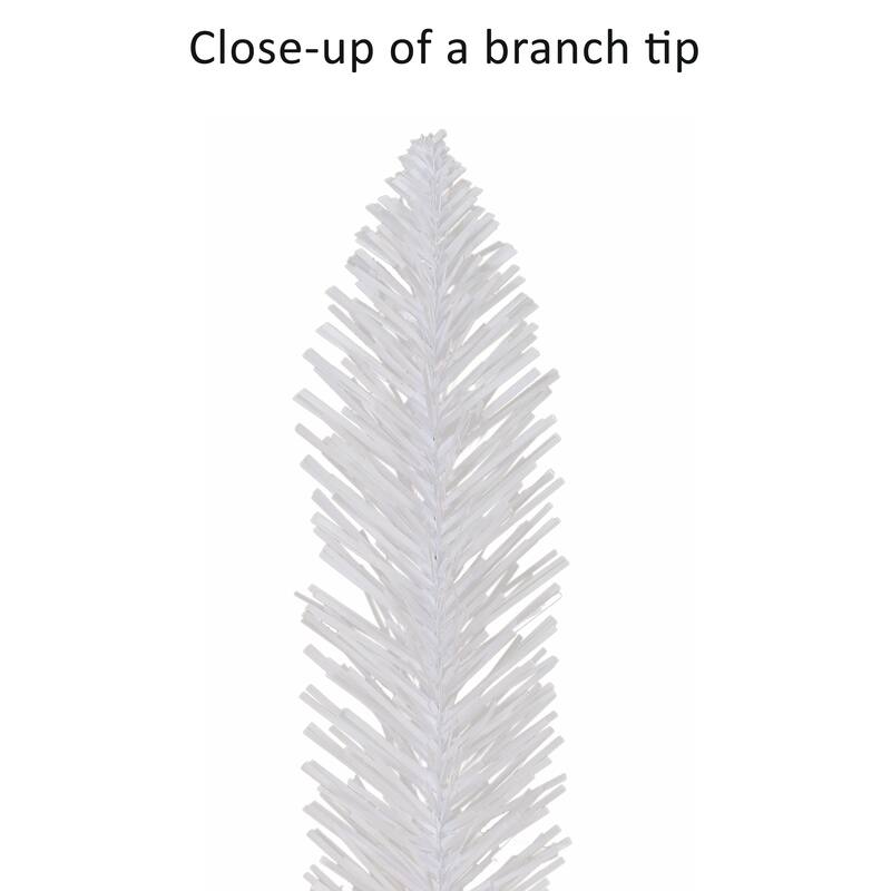 Puleo International 3 ft. Pre-lit White Artificial Christmas Tree