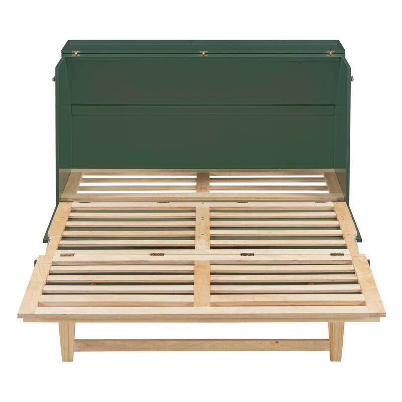 Queen Size Murphy Bed with Versatile Storage & Large Drawers