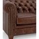 preview thumbnail 24 of 27, Hancock Tufted Top Grain Italian Leather Chesterfield Sofa - 31" H x 86" W x 40" D