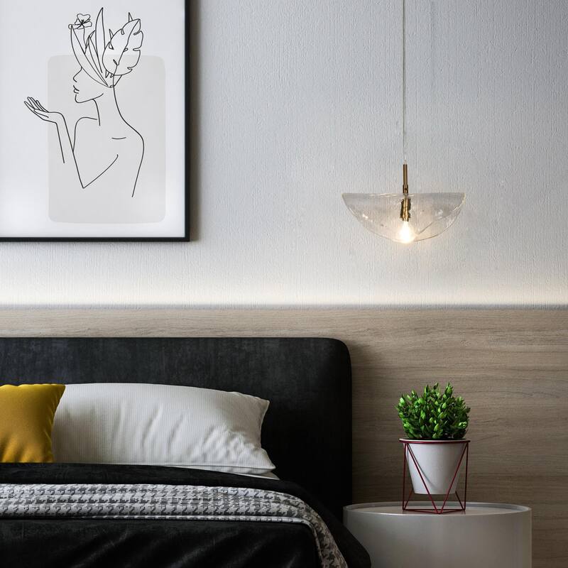 Ailly Modern Glam Glass Butterfly Pendant Ceiling Lights Kitchen Island Dining Room Bedroom Dimmable