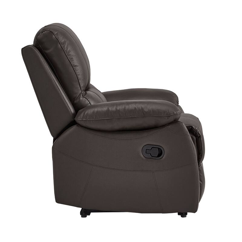 Harrington 3-Piece Faux Leather Manual Reclining Living Room Sofa Set