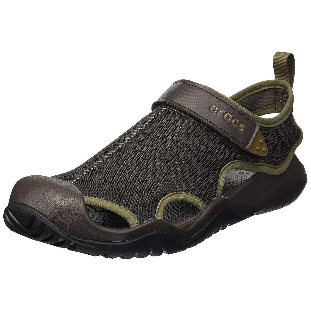 crocs men's swiftwater mesh deck sandals