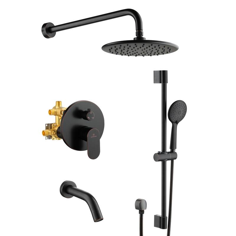 Retro Series 9 in. Rain Wall Mount Dual Shower Heads with 1.8 GPM