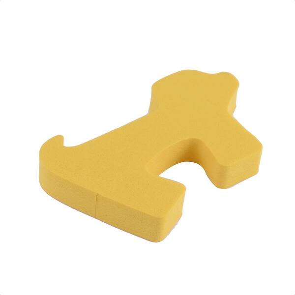Cartoon Dog Shape Finger Protector Door Stopper Safety Guard Yellow