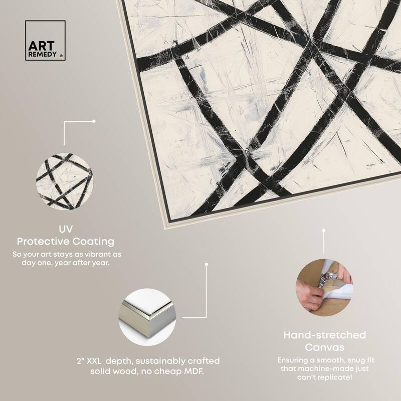 Intersecting Lines I Canvas by Art Remedy