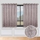 preview thumbnail 38 of 124, Superior Leaves Machine Washable Room Darkening Grommet Blackout Curtains, Set of 2 70" x 63" - Cappuccino/Brown