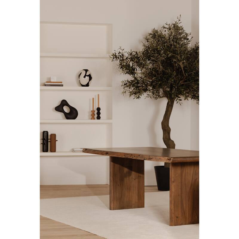 NADAAL STUDIOS Jorah, Large Wooden Dining Table, Brown