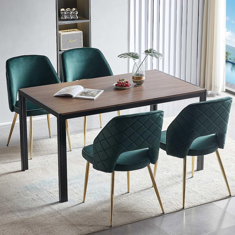 Howtai Upholstered Home Chair Hollow-Back Set of 4