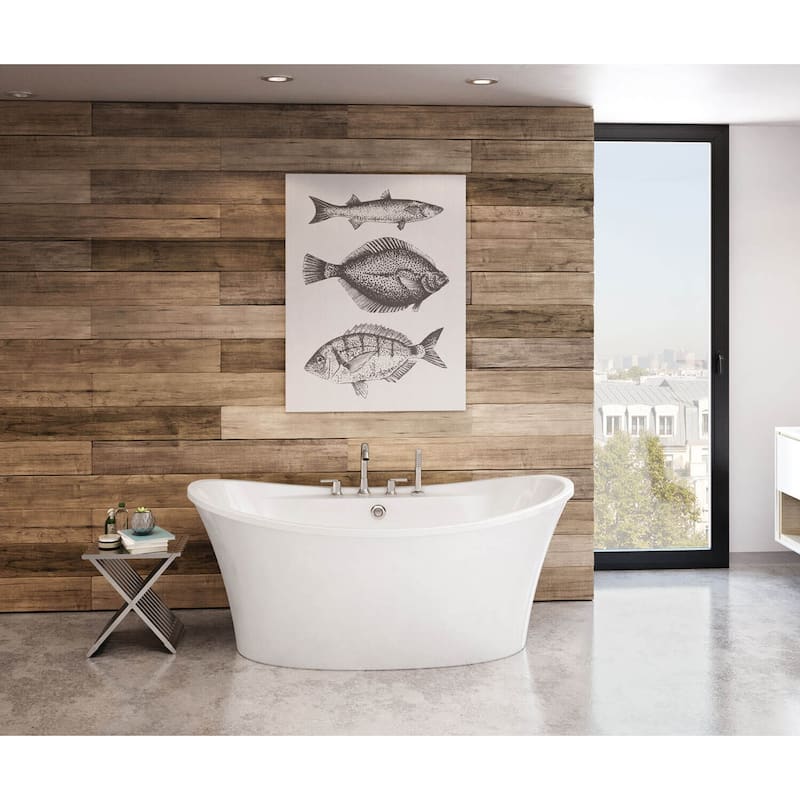 Maax Ariosa 66" Free Standing Acrylic Soaking Tub with Center Drain