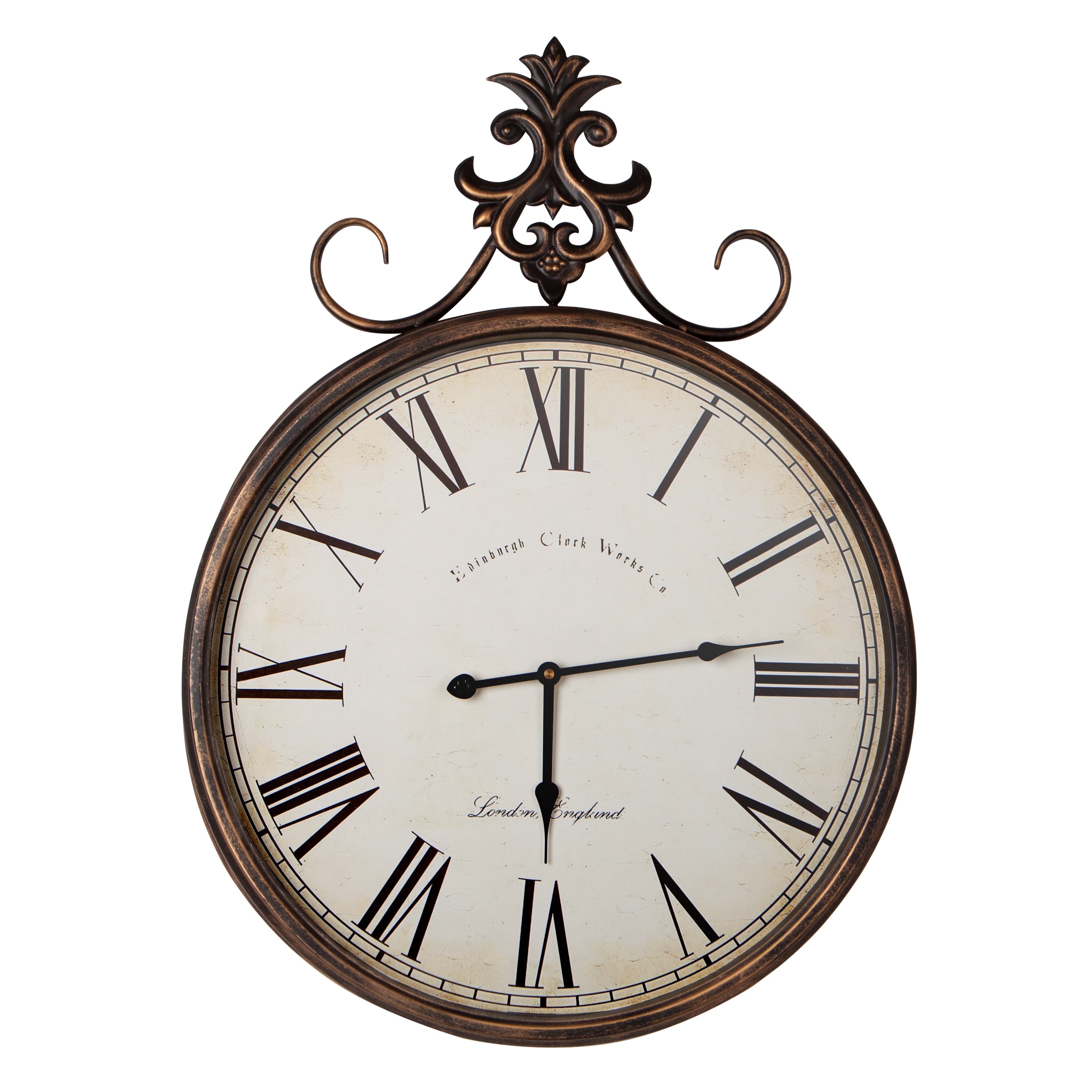 Wall Clock Antique Large Wall Clocks - Bronze/Gold, image size:3000x3000