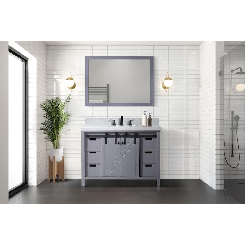 Marsyas 48 in W x 22 in D Ash Grey Bath Vanity