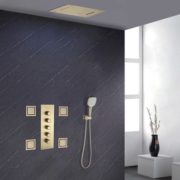 Replacement Complete Shower System Thermostatic Complete Shower System with Rough-in Valve and Diverter ...