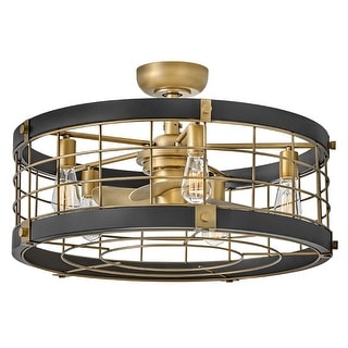 Hinkley Lighting 904627F-LIA Bryce 27" Wide 3 Blade 5 Light Smart