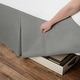 preview thumbnail 2 of 1, Porch & Den Coquille Silver 21-inch Drop Length Twin-size Bed Skirt