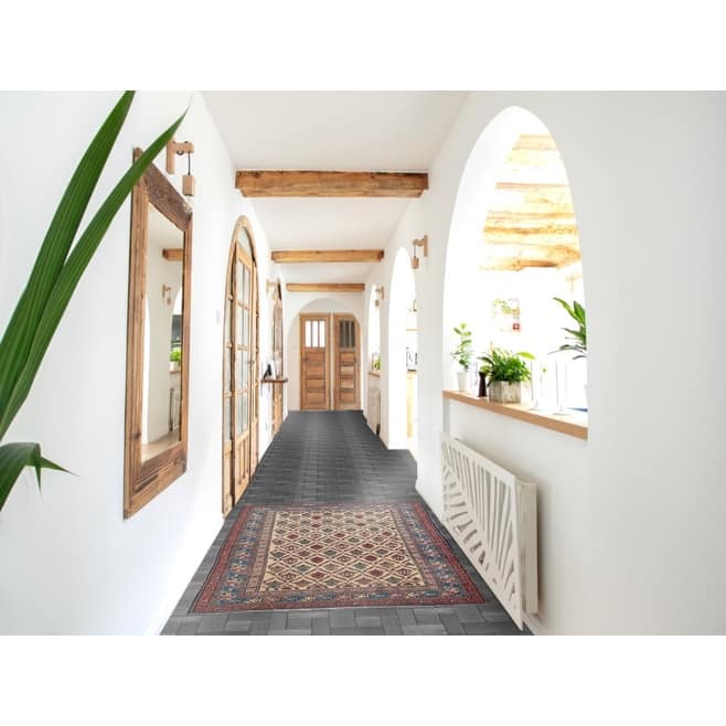 Hand Knotted Oriental 100% Wool Carpet Traditional All-Over Beige & Ivories Kazak Area Rug - 5' 2'' X 3' 5''