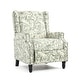 preview thumbnail 85 of 91, Linen Manual Upholstered Recliner with Wood Legs