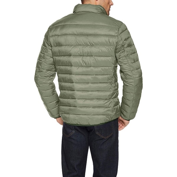Essentials Mens Lightweight Water-Resistant Packable Puffer Jacket
