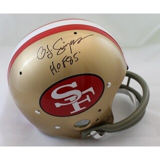 Shop Oj Simpson Autographed San Francisco 49ers Tk Helmet Hof Jsa