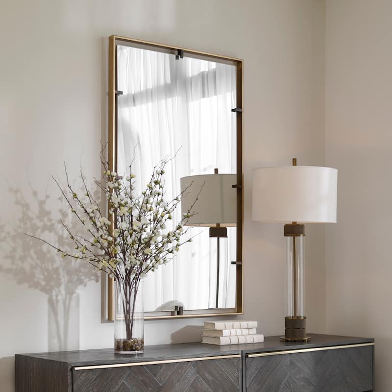 Uttermost Egon Gold Wall Mirror - 50 x 29.88 x 1.63 - 50 x 29.88 x 1.63