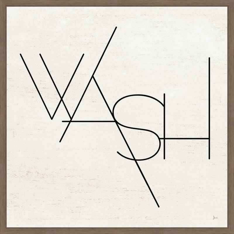 Wash Dry Fold I Laundry by Jess Aiken Framed Canvas Wall Art Print