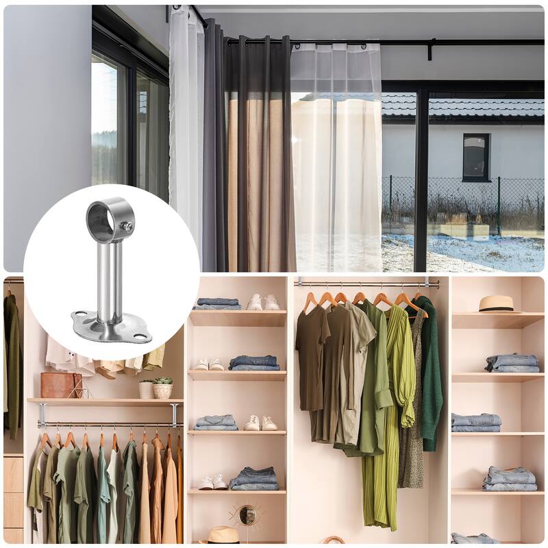 3 Set Ceiling Mount Curtain Rod Bracket
