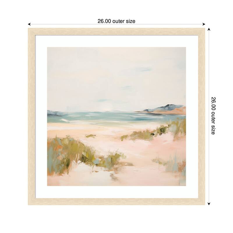 Kate and Laurel Tranquil Landscape V Square by Amy Lighthall Framed Wall Art Print