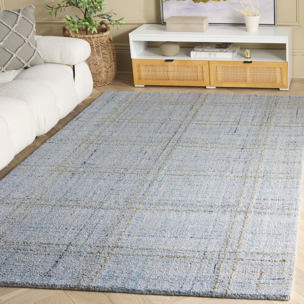SAFAVIEH Handmade Abstract Alanah Contemporary Plaid Rug