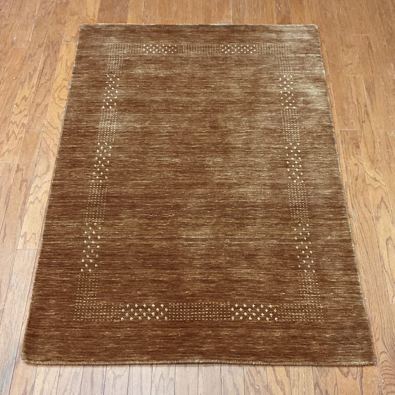 HERAT ORIENTAL Handmade Modern Gabbeh Wool Rug - 3' x 5'
