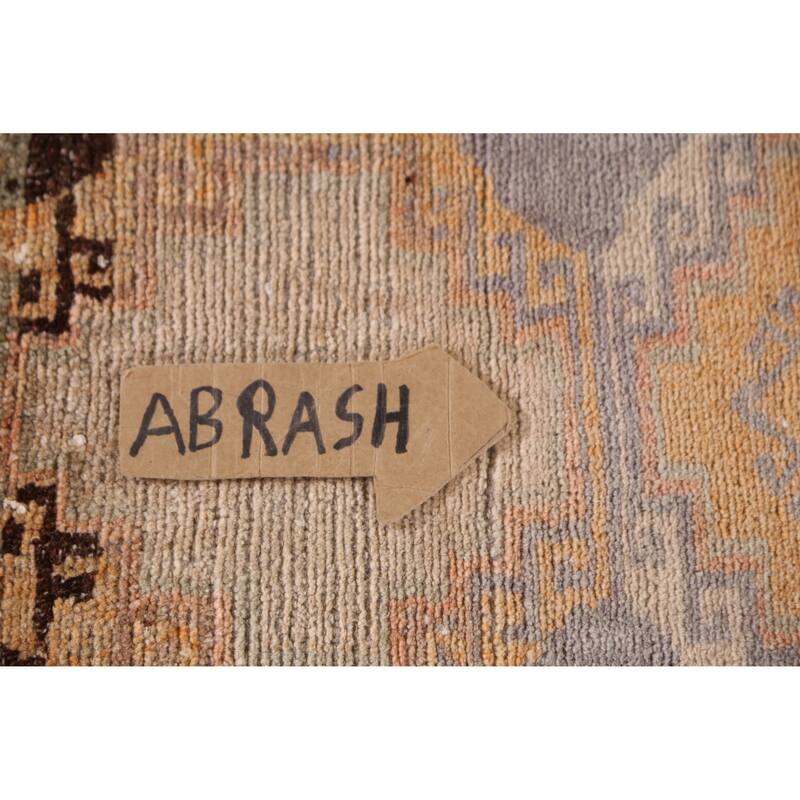 Hand Knotted Oriental 100% Wool Carpet Transitional Geometric Beige & Ivories Anatolian Area Rug - 2' 9'' X 1' 7''