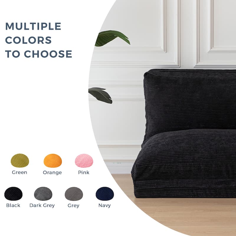 Corduroy Bean Bag Folding Sofa Bed