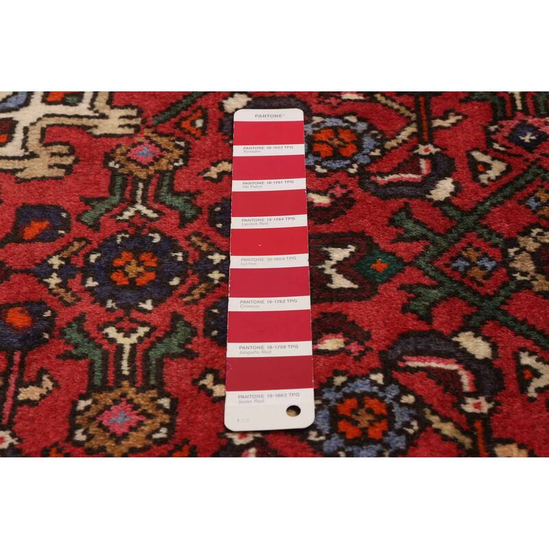 ECARPETGALLERY Hand-knotted Andelz Red Wool Rug - 3'5 x 5'0